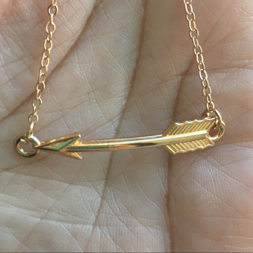 Gold Arrow Dainty Necklace